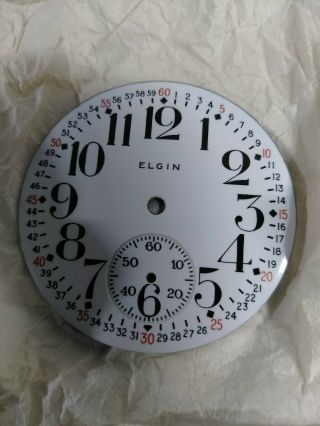 Flawless Elgin 16s Montgomeny Railroad Pocket Watch Enamel Dial 3