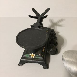 Vintage Salesman Sample or Toy Cast Iron Mini Scale 5