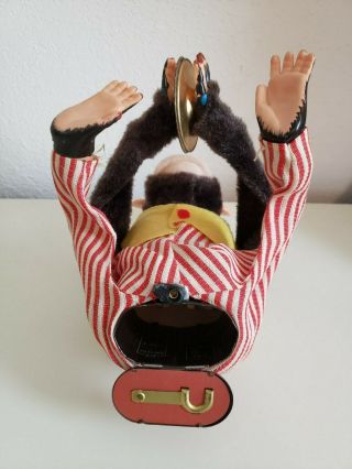 Vintage jolly chimp monkey toy with cymbals 5