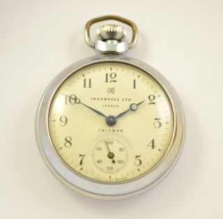 Vintage Ingersoll Ltd London Triumph Pocket Watch