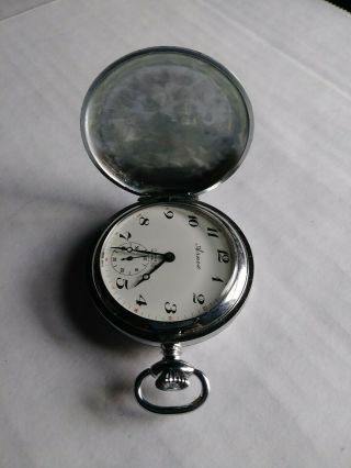 Vintage Arnex 17 jewels incabloc pocket watch 6