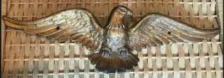 Vintage 19” Cast Iron Flying Eagle Wall Hanging American Art Plaque Home Decor