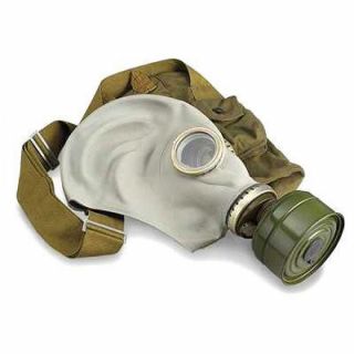 Size 4 (xl) Soviet Military Gas Mask Gp5 Gray Soviet Vintage Ussr Full Set Nos
