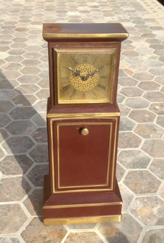 Vintage Rare Lsm Miniature Grandfather Clock,  7 Jewels Mechanism,  Musical Movement