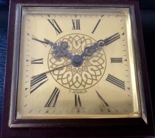 Vintage Rare LSM Miniature Grandfather Clock,  7 Jewels Mechanism,  MUSICAL Movement 3