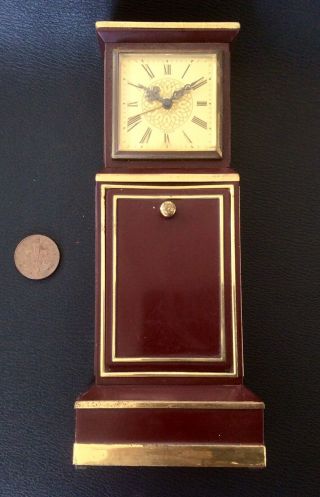 Vintage Rare LSM Miniature Grandfather Clock,  7 Jewels Mechanism,  MUSICAL Movement 7