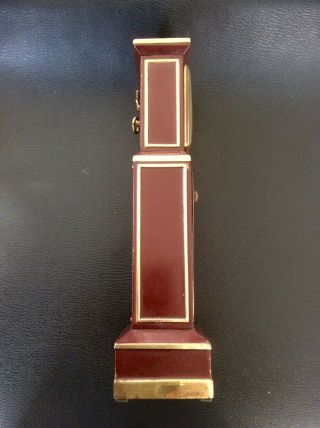 Vintage Rare LSM Miniature Grandfather Clock,  7 Jewels Mechanism,  MUSICAL Movement 8