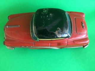 VINTAGE 30’S FRICTION TOY CRAGSTAN STAMPED STEEL CAR BUICK SEDAN RUBBER TIRES C - 4