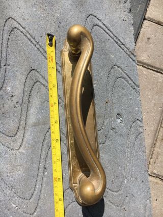 Reclaimed Antique Solid Brass Large Door Pull Handle