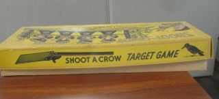 Vintage N.  N.  HILL BRASS CO.  No.  180 SHOOT A CROW TARGET GAME w/ORIGINAL BOX 6