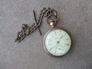 Vintage American Waltham Pocket Watch With Chain