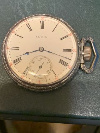Old Vintage Elgin Pocket Watch 3