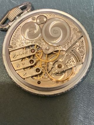 Old Vintage Elgin Pocket Watch 7