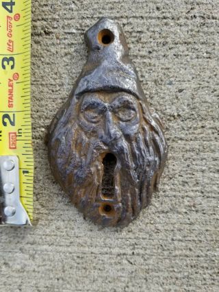 Antique Keyhole Cover Escutcheon Door Lock Victorian Wizard Hardware Greenman