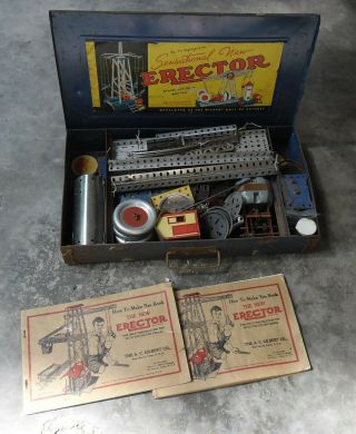 1938 Vintage Gilbert 7 1/2 Blue Box Engineer 