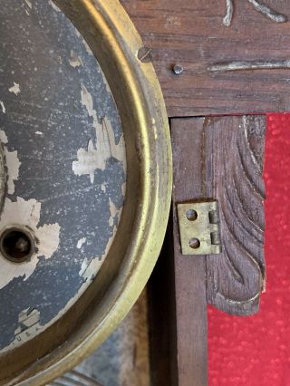 Antique HAVEN Clock Co Cunard Oak Victorian Mantle Clock 8 Day T & S Project 5