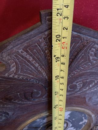 Antique HAVEN Clock Co Cunard Oak Victorian Mantle Clock 8 Day T & S Project 7