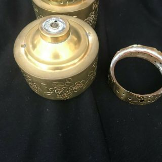 Set of 2 Antique or Vintage Brass Opium Den Lamps Lantern 2
