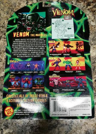 VENOM - The Madness Planet Of Symbiotes Spider - Man Marvel TOY BIZ 1996 47241 2