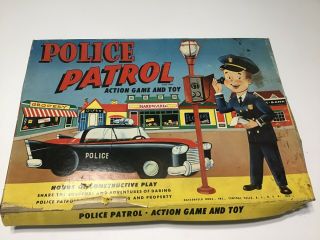 Hassenfeld Bros.  Hasbro Police Patrol Game Looks Complete And Shape W/ Box