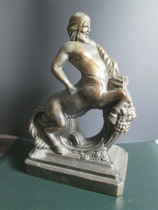 Vintage C.  1920s - 1940s Centaur Statue - Copper Alloy - Art Deco - Myth Monster