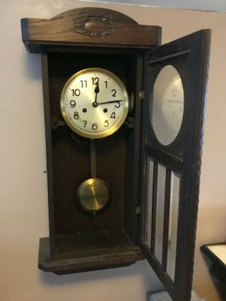 Antique German Chiming Wall Clock 2