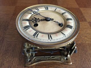 Rare Antique German Kienzle Dr Patent 147023 Wall Clock Movement Condit