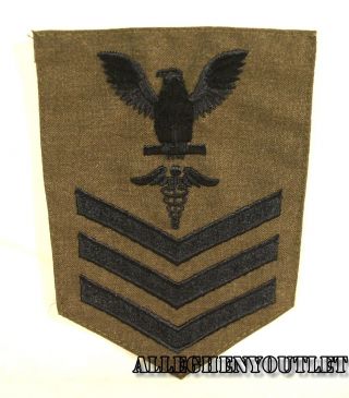 Usgi Navy First Class Petty Officer Hospital Corpsman Patch Od Green Nib