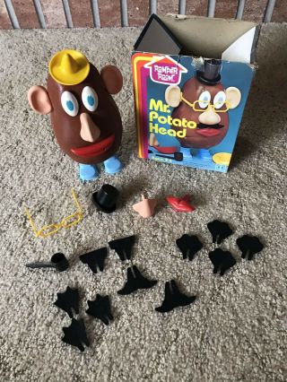 Rare Vintage Mr Potato Head Hasbro 1980 Old Toy With Box