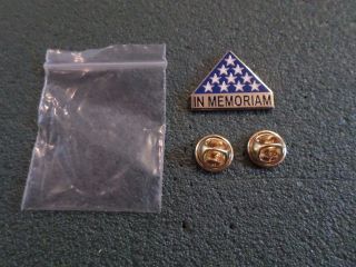 U.  S Military In Memoriam Hat Pin Badge In Memory Police Service Hat Pin Lapel