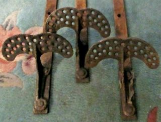 19th Century Set Of 3 Cast Iron Architectural Roof Snow Protectors