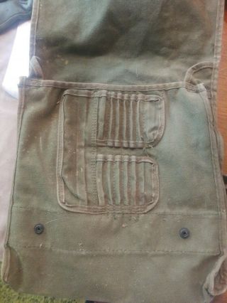 US Army Canvas Map & Photograph Case,  w/ shoulder Strap,  Pamphlet Bag 2