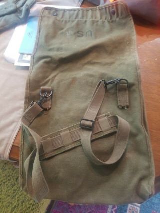 US Army Canvas Map & Photograph Case,  w/ shoulder Strap,  Pamphlet Bag 3