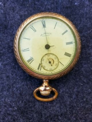 American Watch Co.  Waltham Gf Pocket Watch Fahys Montauk Case Parts Restoration