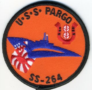 Uss Pargo Ss 264 - Submarine Patch - Us Navy - Cat No.  C6419
