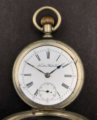 Early 1900 ' s Trenton Watch Co 18s Antique Pocket Watch 762174 OF Parts/Repair 2