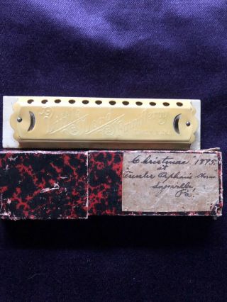 1895 Gesetzlich Geschutzt Little Lord Fauntleroy Trademark Child Harmonica - Toy