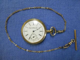 1894? Elgin Pocket Watch 15 Jewels - Sub Dial - 10k Gold Chain? - Ramona Double
