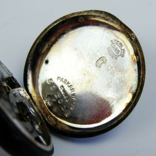 Antique Vintage FANCY Ornate Sterling Silver Case Swiss Ladies Pocket Watch 5