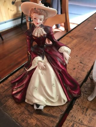 Vintage Florence Ceramics Of Pasadena Figurine Of Mary Sitting On A Chair
