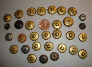 Antique Brass Perfume Buttons with Stars and Moons 3/8 