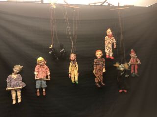 Vintage Marionette String Puppets