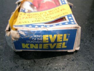 1972 Ideal Evel Knievel Figure - Red Suit - Helmet Never Removed From Box 8