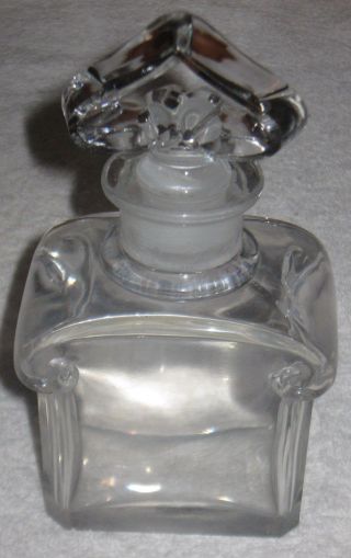 Vintage Guerlain Baccarat Signed Display Perfume Bottle - 6 1/2 " - Ht - 8 Oz 4
