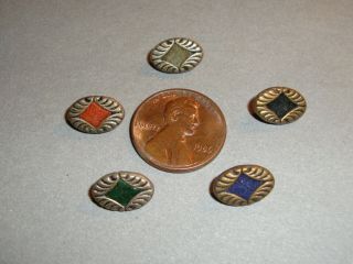 Matching Antique Brass Perfume Buttons 1/2 " Long Perfect Size For Doll Clothes