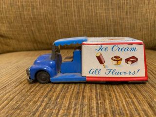 Vintage Tin Toy Ice Cream Truck