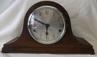 Vintage Westminster Mantel Clock & Key Ideal For Restoration