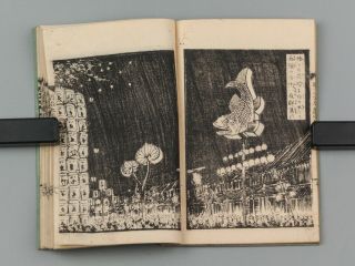 Antique Japanese Woodblock Printed Book " Jijo Meiji Taihei Ki " History Manga