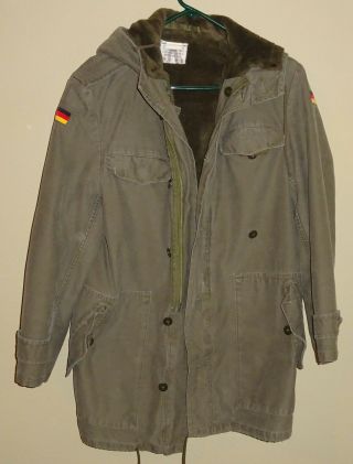 West German " Moleskin " Winter Hooded Jacket