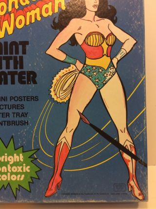 Very Rare Whitman Paint With Water WONDER WOMAN Set ' 81 4